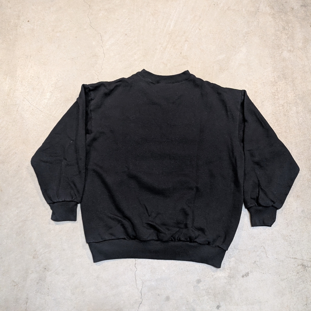VTG 90s Basic Editions Black Halloween Crewneck S… - image 4